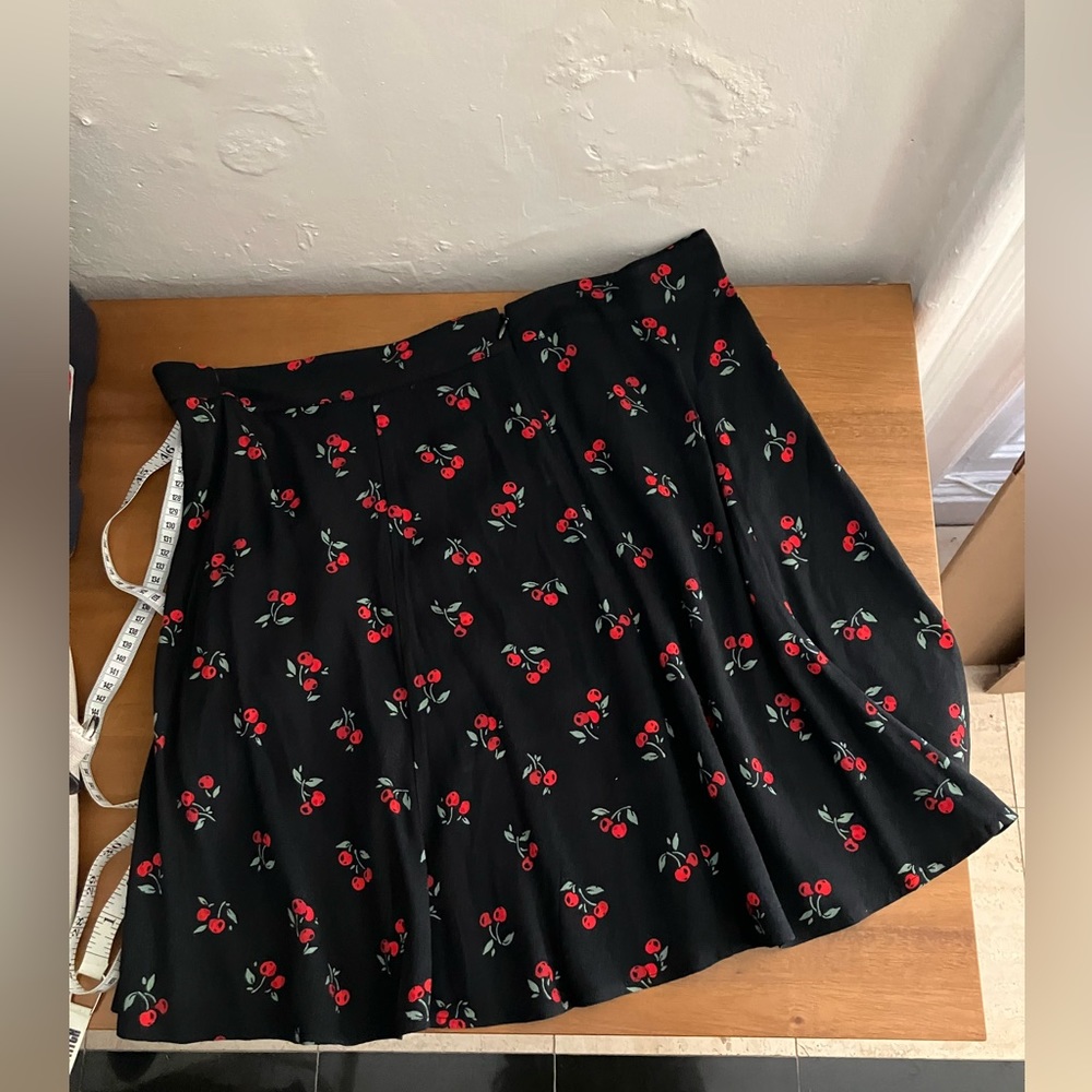 Reformation Flounce Skirt - Black Cherry - Size 12